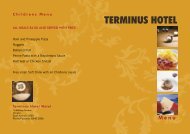 3610 Terminus Hotel Menu.indd - Morgan, South Australia