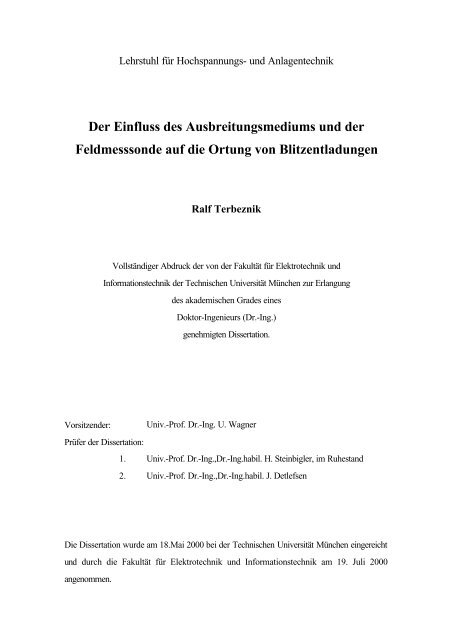 thesis dissertation auf deutsch