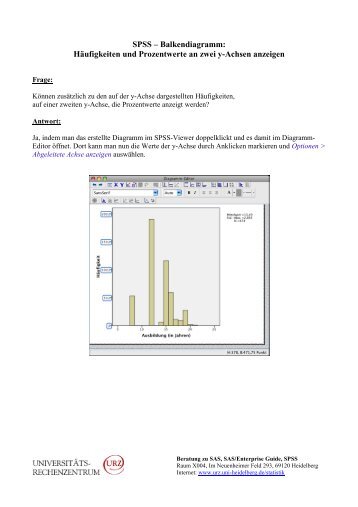 Balkendiagramm: HÃ¤ufigkeiten und Prozentwerte an zwei y ... - Urz