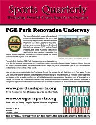 Newsletter September 2000 - Oregon Sports Authority