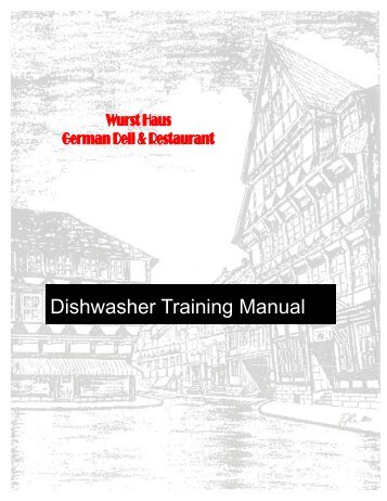 DISHWASHER TRAINING MANUAL With Washout - The Wurst Haus