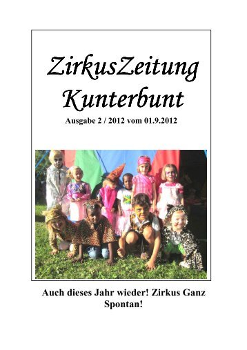 Zirkus Ganz Spontan! - Spiellandschaft Stadt e.V.