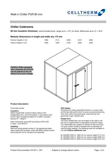 Chiller 80mm - CELLTHERM