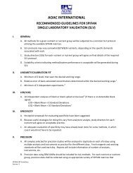 (SPIFAN) SLV Guidelines - AOAC International