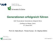 Generationen erfolgreich fÃ¼hren - SGO