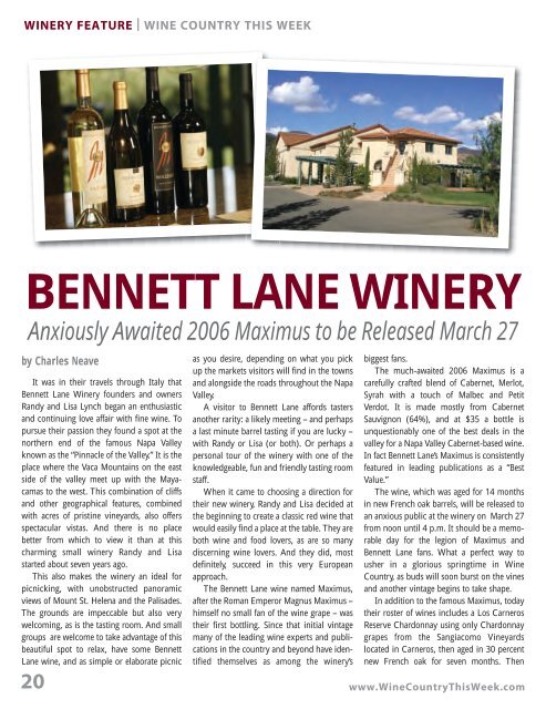 Download as a PDF - Wine Country This Week