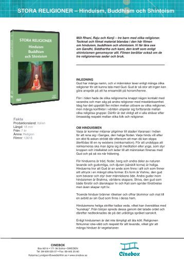 STORA RELIGIONER Ã¢Â€Â“ Hinduism, Buddhism och Shintoism - SLI.se