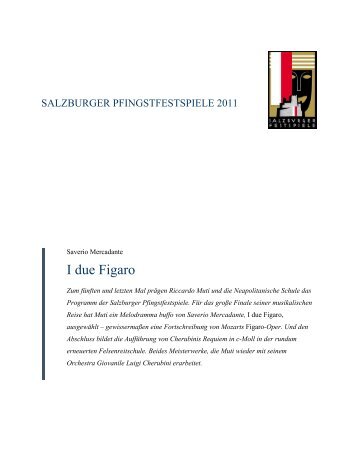 I due Figaro - Salzburger Festspiele