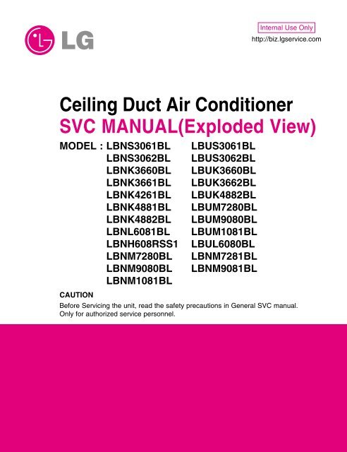 Ceiling Duct Air Conditioner Svc Manual Jordans Manuals