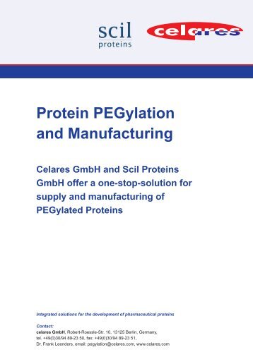 Protein Pegylation and Manufacturing - celares Gmbh