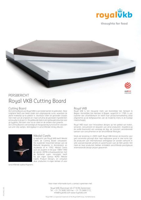 Persbericht - Royal VKB