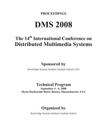 DMS 2008 Proceedings - Knowledge Systems Institute