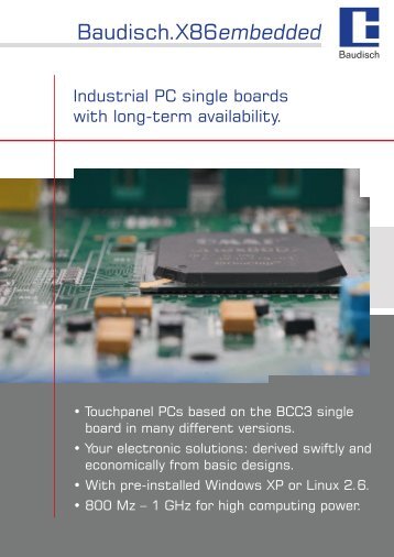 Flyer X86 embedded - Baudisch Electronic GmbH