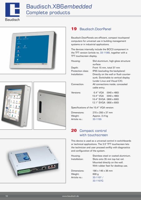 Flyer X86 embedded - Baudisch Electronic GmbH