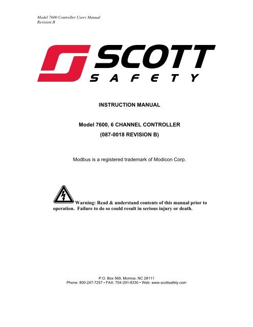 User Manual - Scott Safety