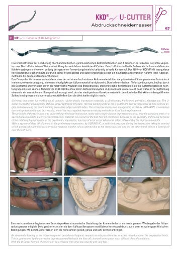 mf U-CUTTER - KENTZLER-KASCHNER DENTAL GmbH