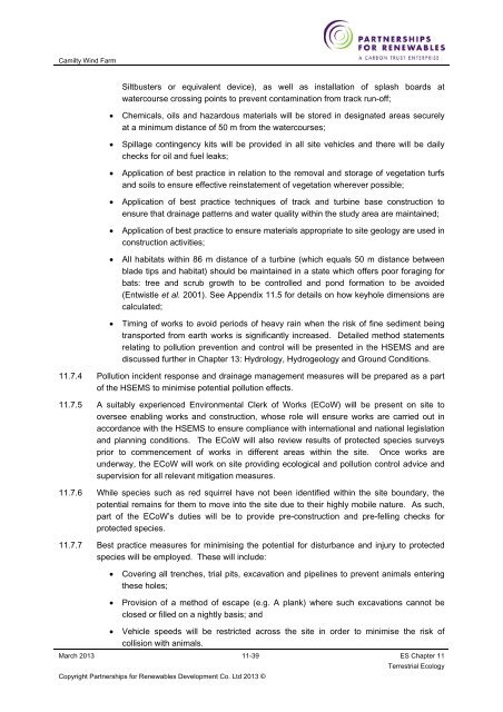 Camilty Wind Farm - Partnerships for Renewables