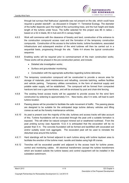 Camilty Wind Farm - Partnerships for Renewables