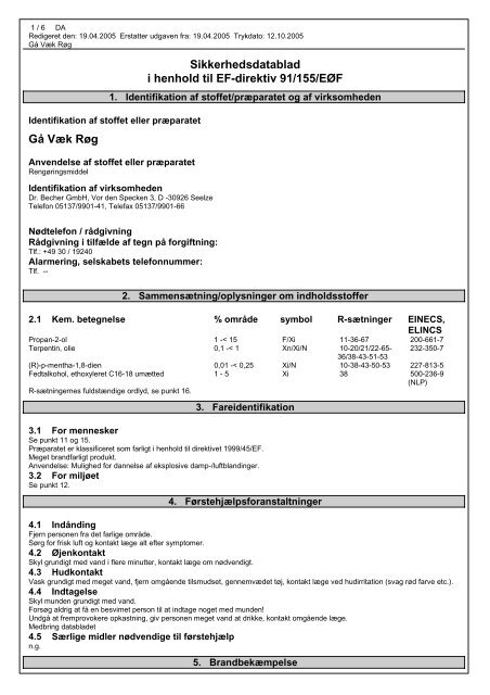 Product specifications (PDF) - What is HACCP