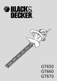 GT650 GT660 GT670 - Repair - Black and Decker
