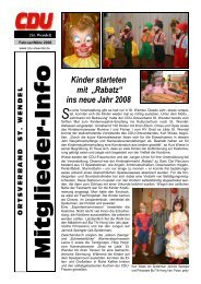 Kinder starteten mit  âRabatzâ ins neue Jahr 2008 - CDU Saar