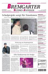 E-Paper Bremgarter Bezirks-Anzeiger, Ausgabe vom ... - eggenwil.ch