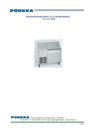 Porkka ismaskin bruksanvisning Porkka ismaskin bruksanvisning