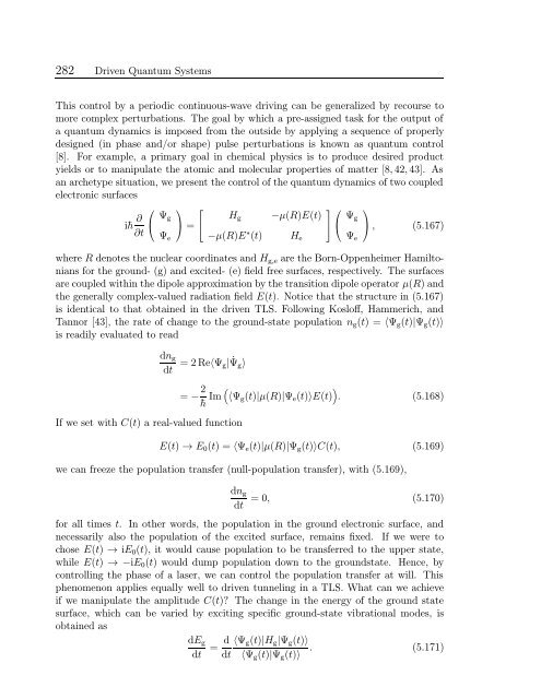 Driven Quantum Systems - Institut für Physik