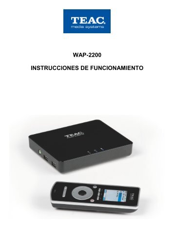 WAP-2200 instruction manual - Supersonido