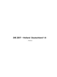 DIE ZEIT - Holland Deutschland 1:0 - Studieren in Holland