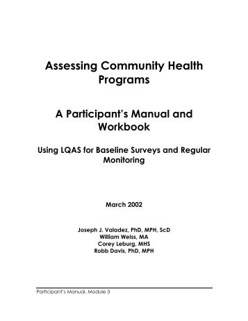 LQAS Participant's Manual 2007 - CORE Group