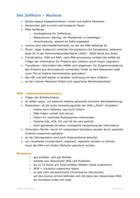 Biologie Skriptum WS06 - anthropia