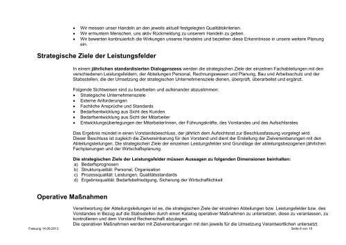 Strategische Unternehmensplanung - Diakonie Dresden