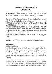 (040) Predigt: Kolosser 4,2-4 (Rogate; IV) - Allendorf/Ulm