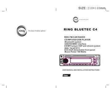 8804 RING BLUETEC C4 Bluetooth manual EN,ES - Itellico