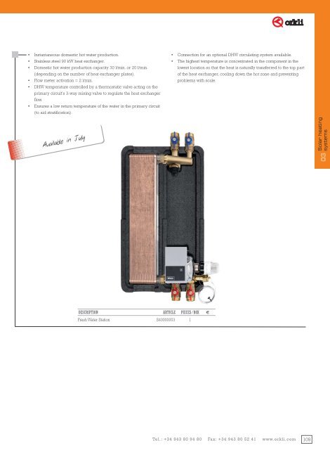 General Catalogue Components for solar systems 2013_ENG - Orkli