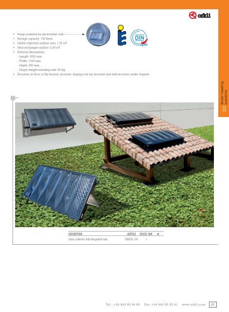 General Catalogue Components for solar systems 2013_ENG - Orkli