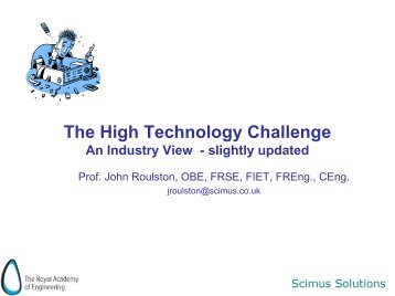 Professor John Roulston, OBE FRSE FIET FREng CEng presentation