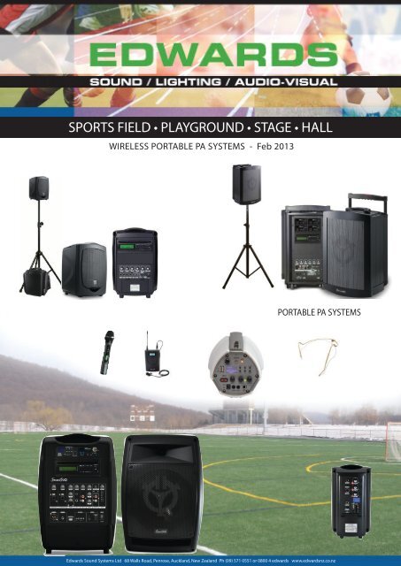 Download our Portable PA System guide - Edwards Sound