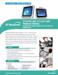 Medical Tablets DT307SC-MD/ DT315CT-MD - DT Research