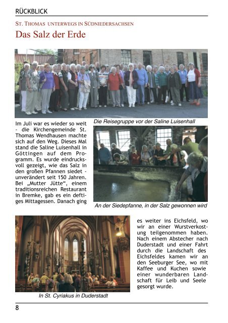 Gemeindebrief Dezember 2010 - Februar 2011 - Kirchenregion ...