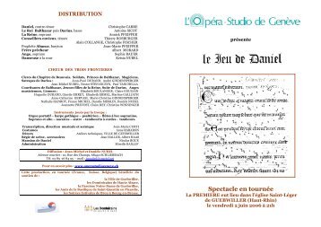 DÃƒÂ©pliant de prÃƒÂ©sentation (PDF, 259 kB) - Opera-Studio