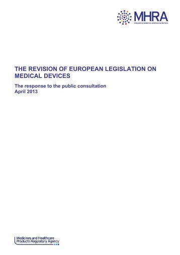 the revision of european legislation on medical devices