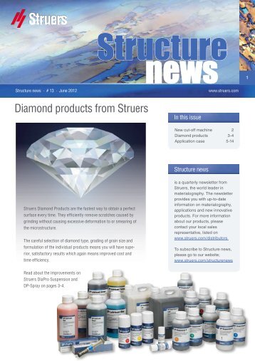 Download Structure news # 13 (PDF 2.23 MB) - Struers