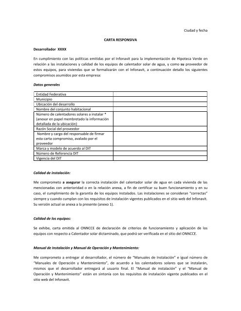 Carta Responsiva Para Chofer De Uber