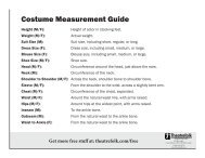 Costume Measurement Guide - Theatrefolk