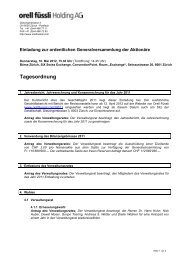 Tagesordnung (PDF) - orell fÃ¼ssli holding ag