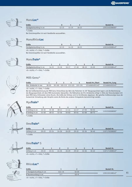 Produktkatalog Therapie mit System. - Bauerfeind