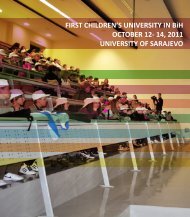 FIRST CHILDREN'S UNIVERSITY IN BiH OCTOBER ... - WUS Austria