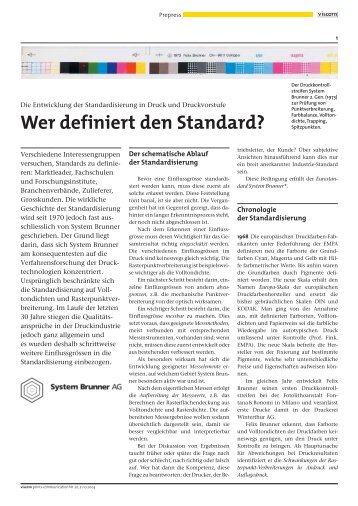 Wer definiert den Standard? - System Brunner